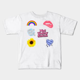 Positive sticker pack Kids T-Shirt